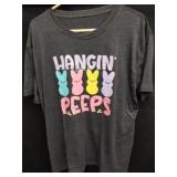 Size extra large hanging peeps t-shirt