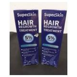 Two new super skin hair regrowth treatments 2 oz