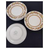 Seven  6 inch vintage Franciscan Pickwick plates