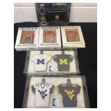 Group of new collage ornaments and gift set