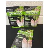 3 new 10pc deep cleaning foot patches