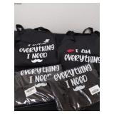 3 sets of 'I have everything, I am everything'