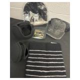 New hats beanie earmuffs and bag