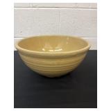 vintage yellow mixing bowl from the Bauer Pottery