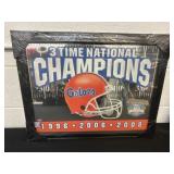 New 3x Champ Florida Gators Mirror Plaque 20x24