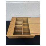Wood box 13ï¿½x13ï¿½x4ï¿½ with sliding lid