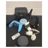 Blocks camera bag, speakers and more.