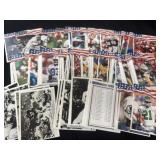 Group of football cards