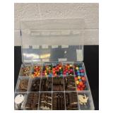 Wood craft pieces with beads