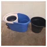 Spin Mop, bucket and a bucket.