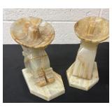 Vintage Bookends Mexican Siesta Sombreros Hand