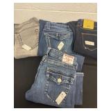 Size 26 and 27 jeans.