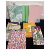 Group of note books and drawing pad