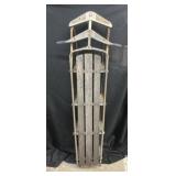 Vintage Wood and Metal Sled 66x13.5