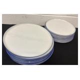 Crate and barrel plates some have chips