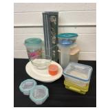 Misc Vintage Tupperware and Rug/Mat