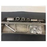 Metal tray of sockets