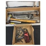 Giant Allen wrenches, saw,files and hammer