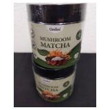 Two new mushroom matcha 3.52 Oz each