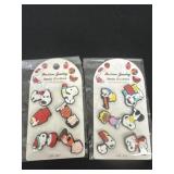 2 packs of shoe charms snoopy