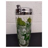 Vintage cocktail mixing jar 9.5 in tall
