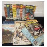 Group of mechanix and ducks unlimited magazines