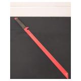 38 inch sword.  Blade does have a sharp edge