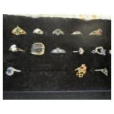 14 various size rings