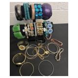 Large group of bracelets