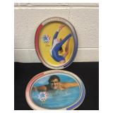2 vintage Olympia 1984 trays