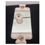 vintage Berger  vanity mirror tray with powder