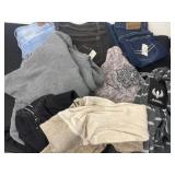 Size 10 and 12 jeans with new small shirts and