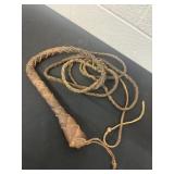 Leather bull whip