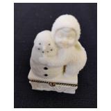 Department 56 Snowbabies  'I love you' hinged