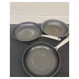 3 frying pans