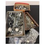 Group of nuts and bolts and screws
