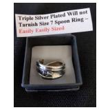 Triple silver plated will not tarnish size 7