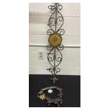 36ï¿½ metal wall hook and welcome decor