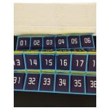 36x 26 hanging fabric numbered pouches