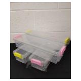 For 12.5 x 2.5 x 4 in plastic containers with