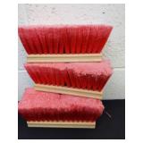 Three 7 inch broom attachments