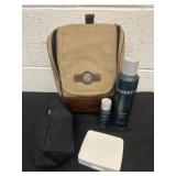 Harryï¿½s shave gel shave balm and travel bags
