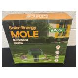 New 6pck solar engery mile repellent screw