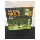 New solar engery mole repellent screw. 6pack