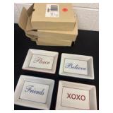 4 new saying trays