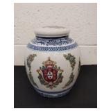 9 inch Asian biscuit  jar with lid