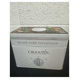 Crock pot recipe tin with recipes