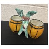 vintage ceramic Donkey and Cart figurine, 6ï¿½