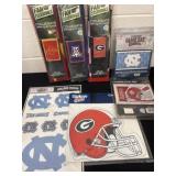 College fan flags window decals and flag