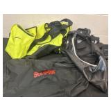 3 bags: Nike, sunpak and adidas
